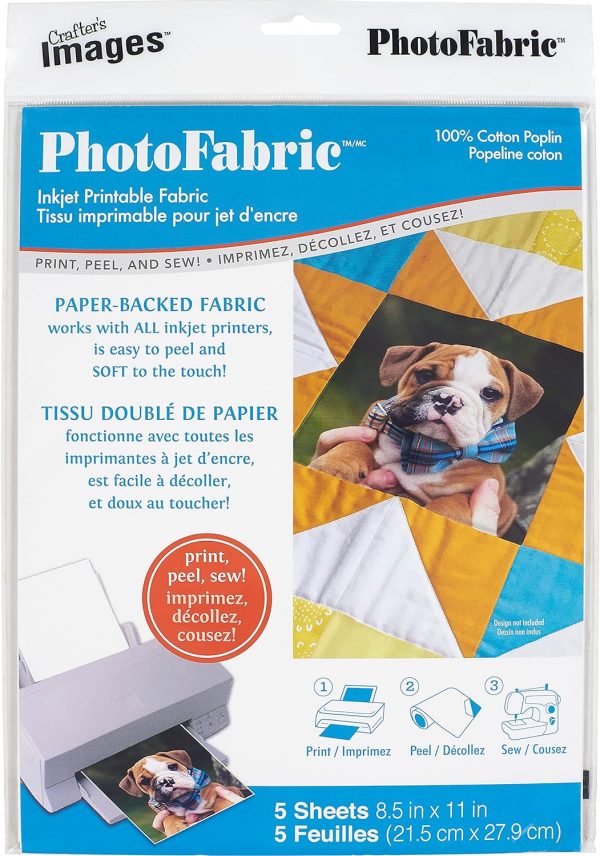 Photofabric 100% Cotton 21.6cm x 27.9cm