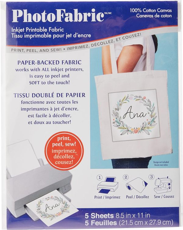 Photofabric 100% Cotton Crafter's Canvas 21.6cm x 27.9cm