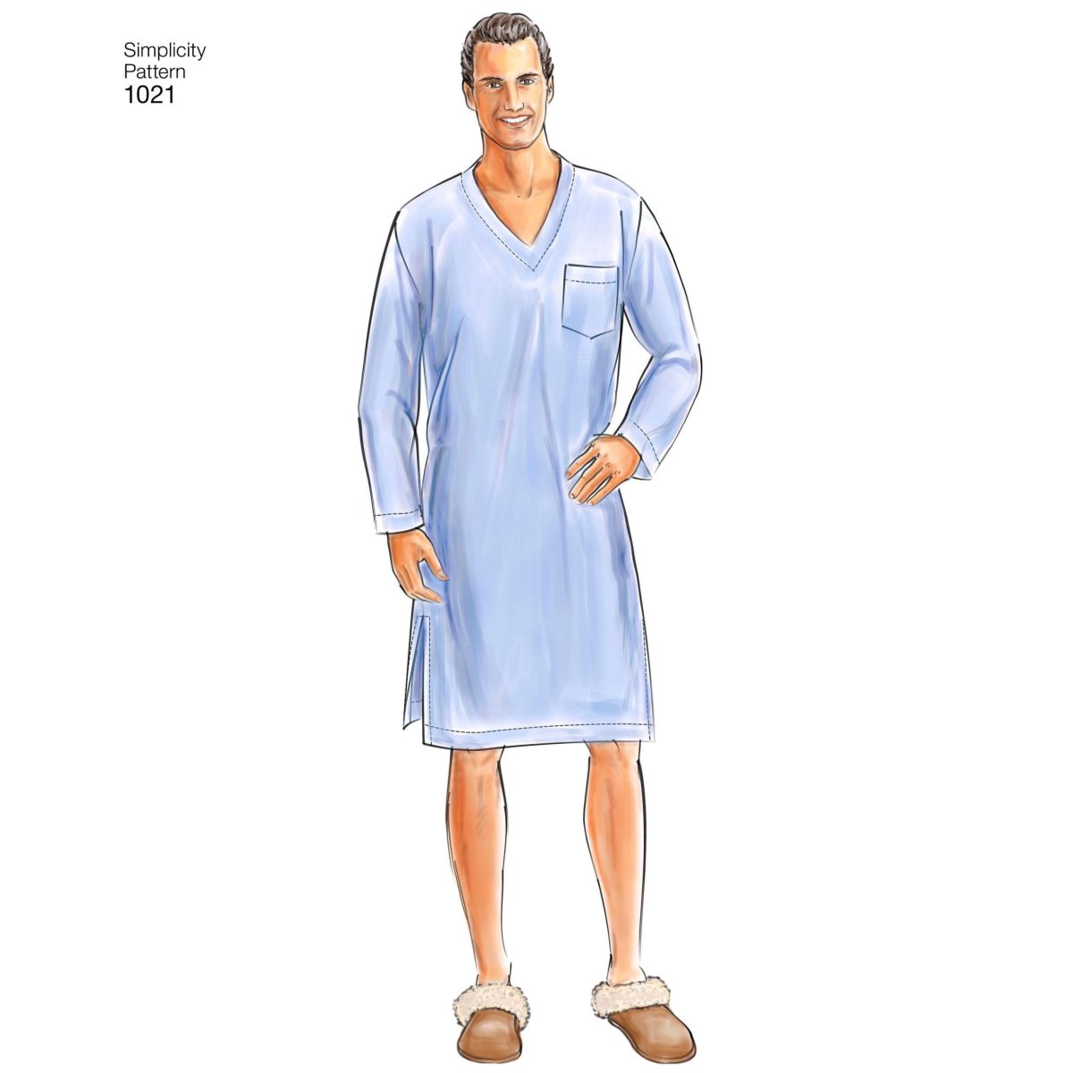 Simplicity Sewing Pattern 1021 Men's Classic Pyjamas & Robe
