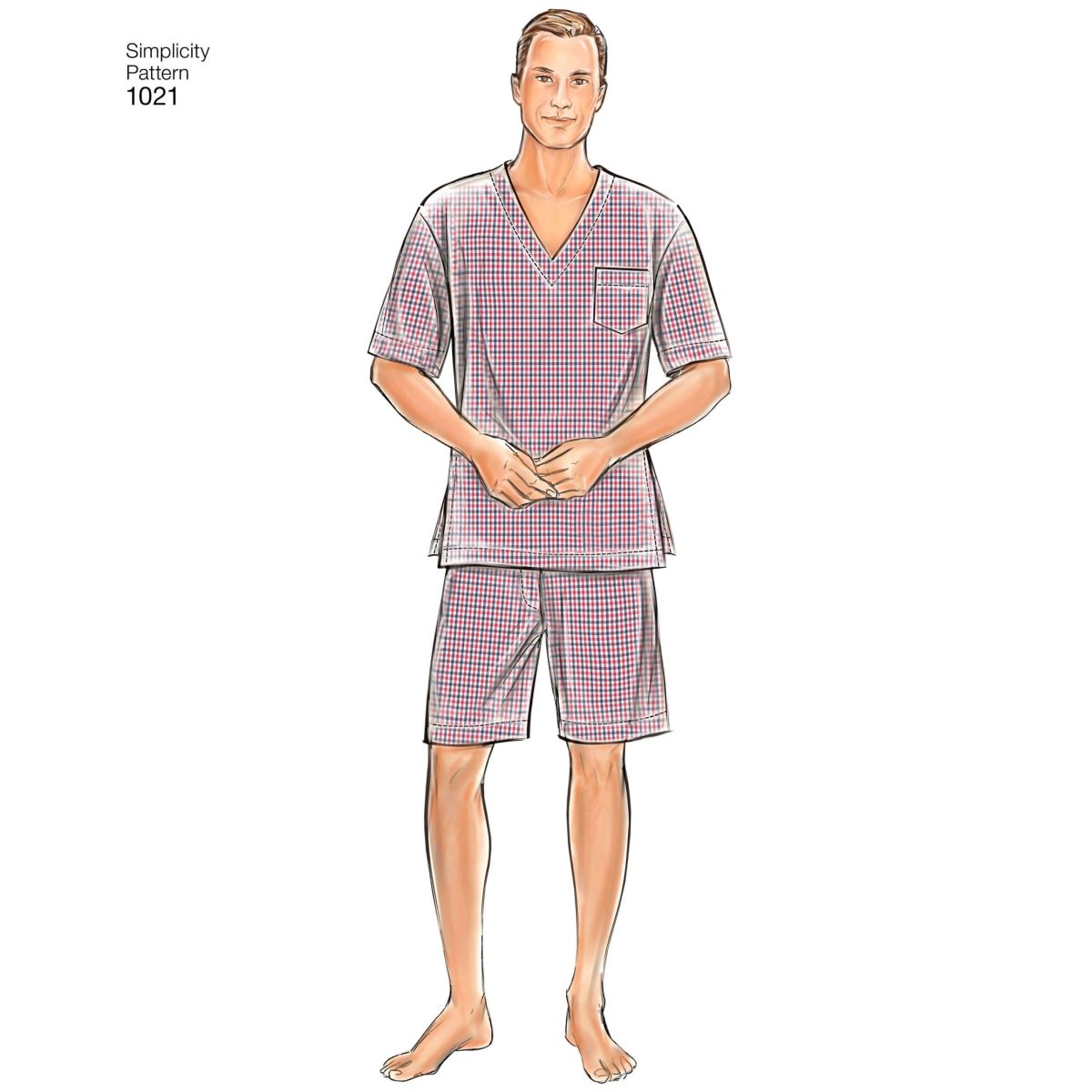 Simplicity Sewing Pattern 1021 Men's Classic Pyjamas & Robe