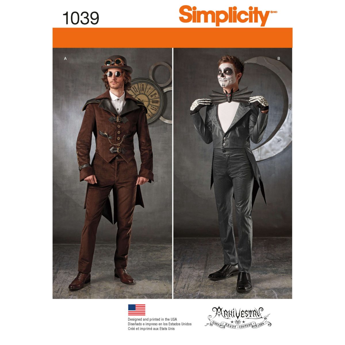 Simplicity Sewing Pattern 1039 Men's Cosplay Costumes