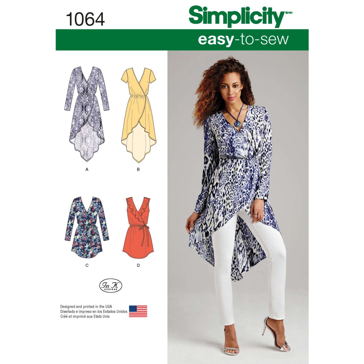 Simplicity Sewing Pattern 1064 Misses' Tunics