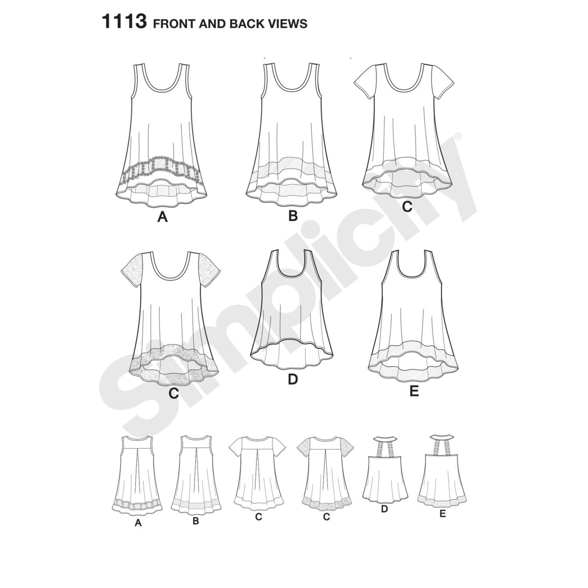Simplicity Sewing Pattern 1113 Misses' Easy-To-Sew Knit Tops