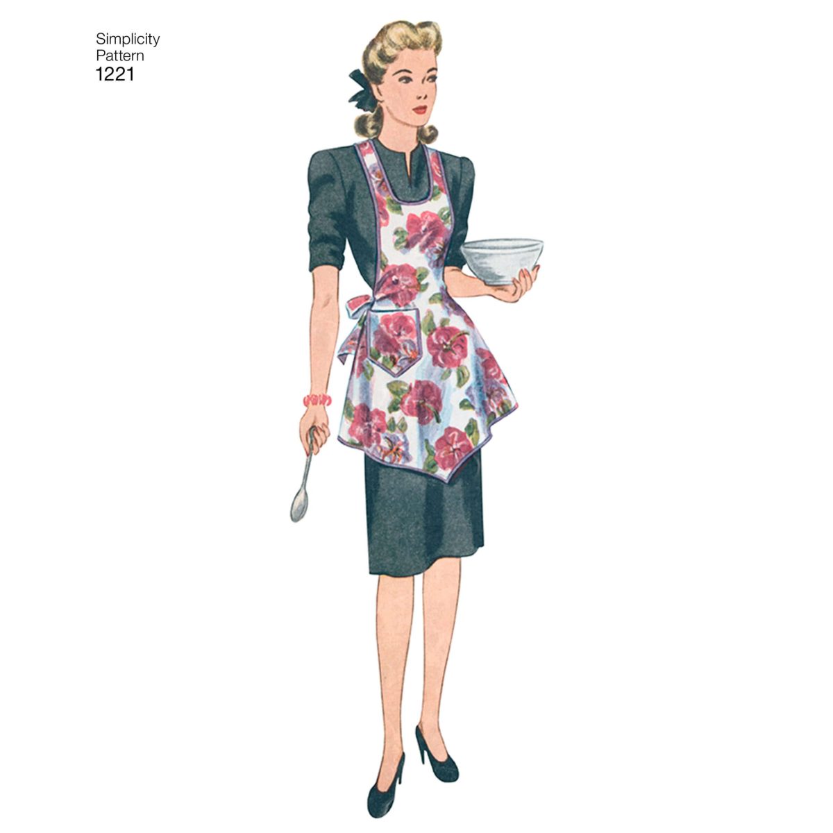 Simplicity Sewing Pattern 1221 Misses' Vintage Aprons