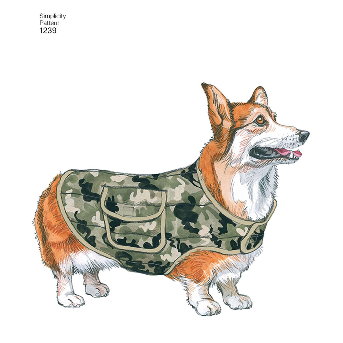 Simplicity Sewing Pattern 1239 Dog Coats in Three Sizes