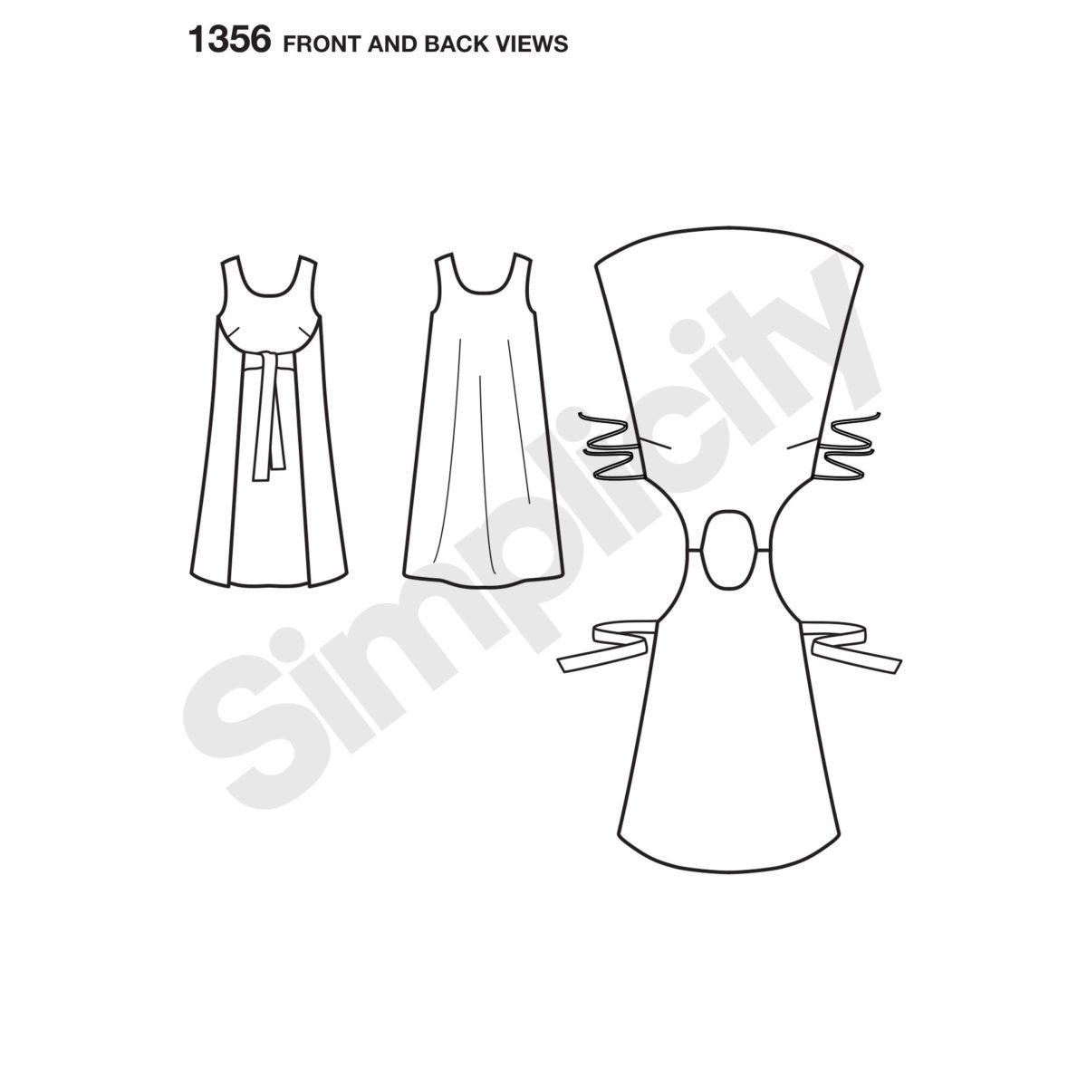 Simplicity Sewing Pattern 1356 Misses' Jiffy® Reversible Wrap Dress