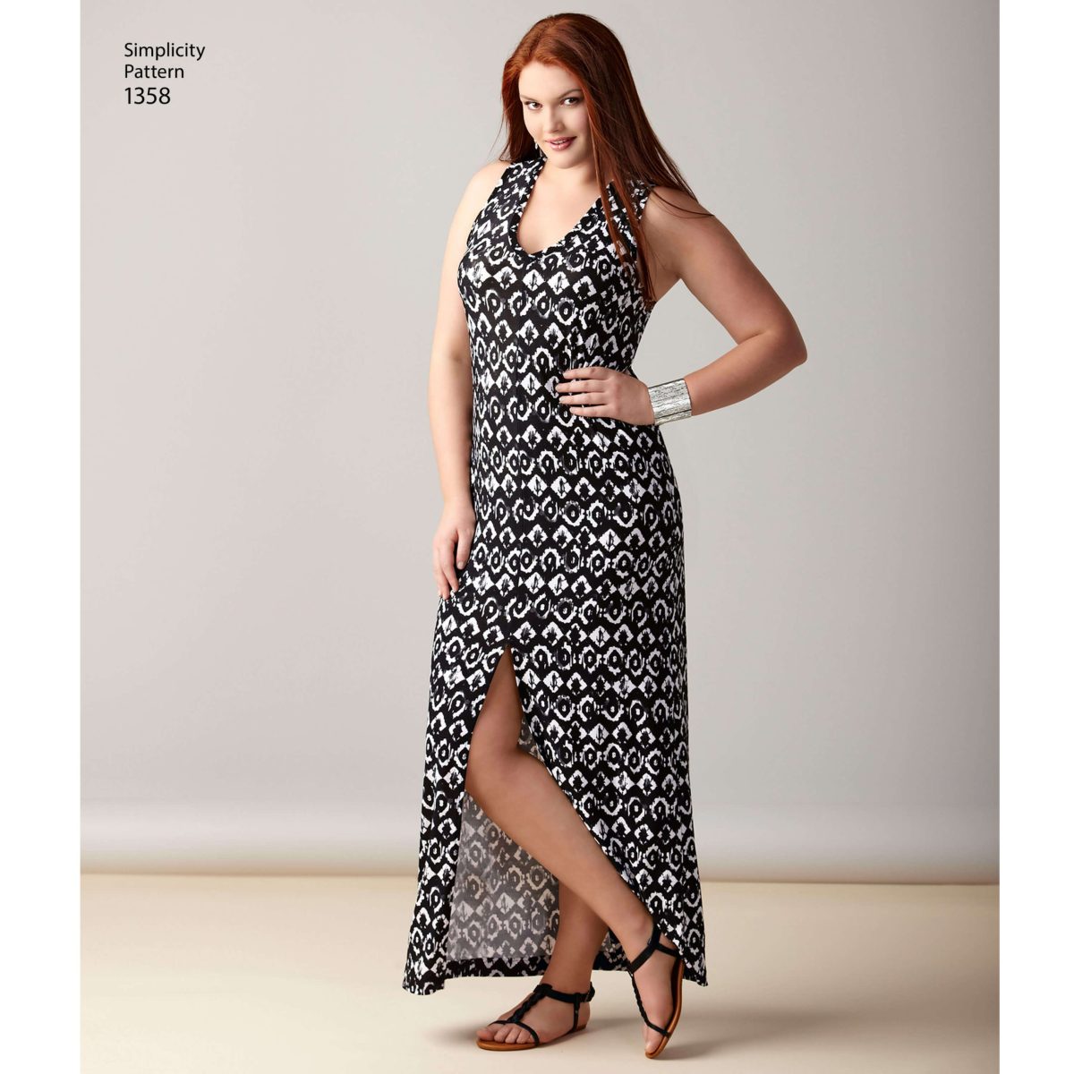 Simplicity Sewing Pattern 1358 Misses' Knit Dresses with Length and Neckline Variations