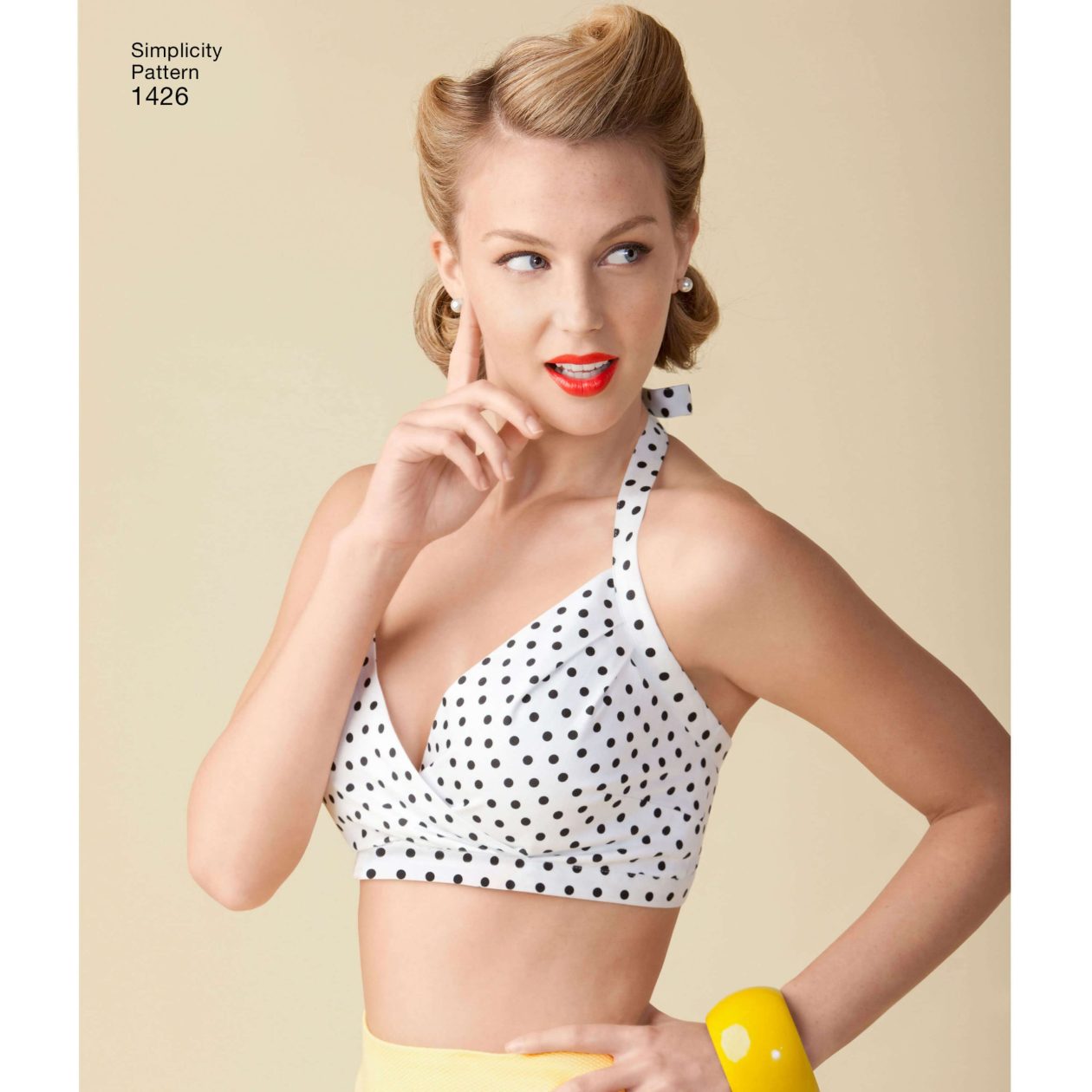 Simplicity Sewing Pattern 1426 Misses' Vintage 1950's Bra Tops