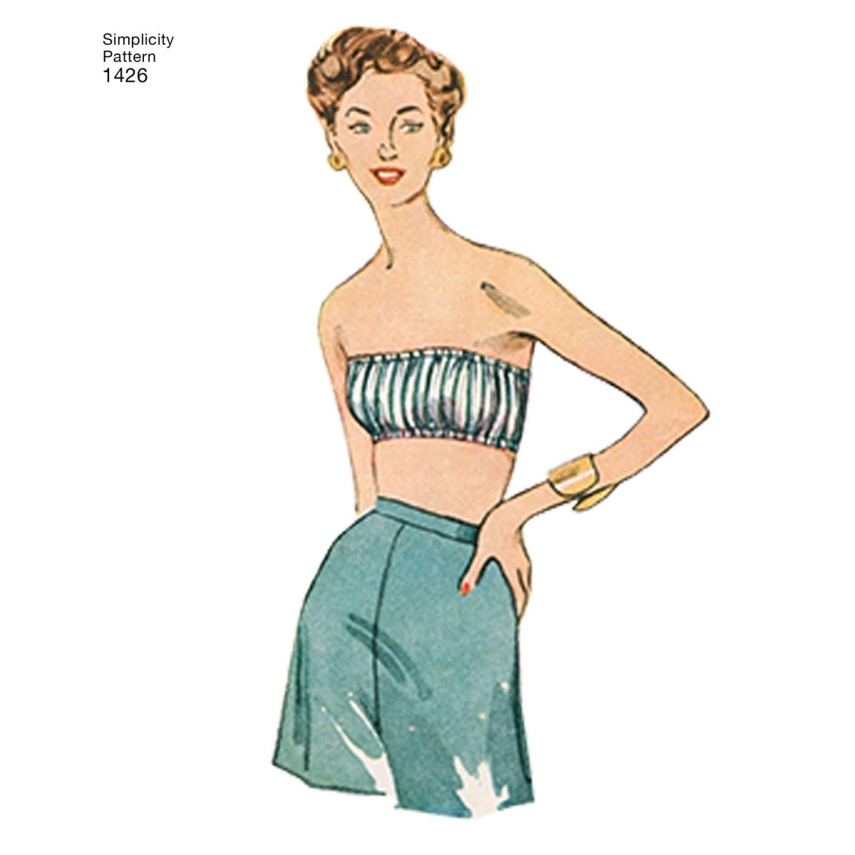 Simplicity Sewing Pattern 1426 Misses' Vintage 1950's Bra Tops