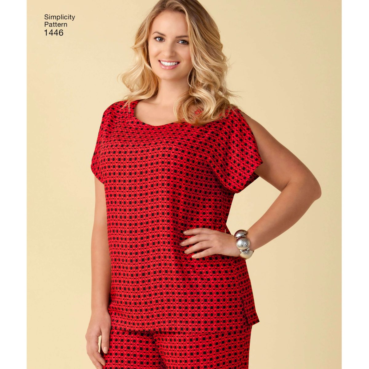 Simplicity Sewing Pattern 1446 Six Made Easy Pull on Tops and Trousers or Shorts for Plus Size