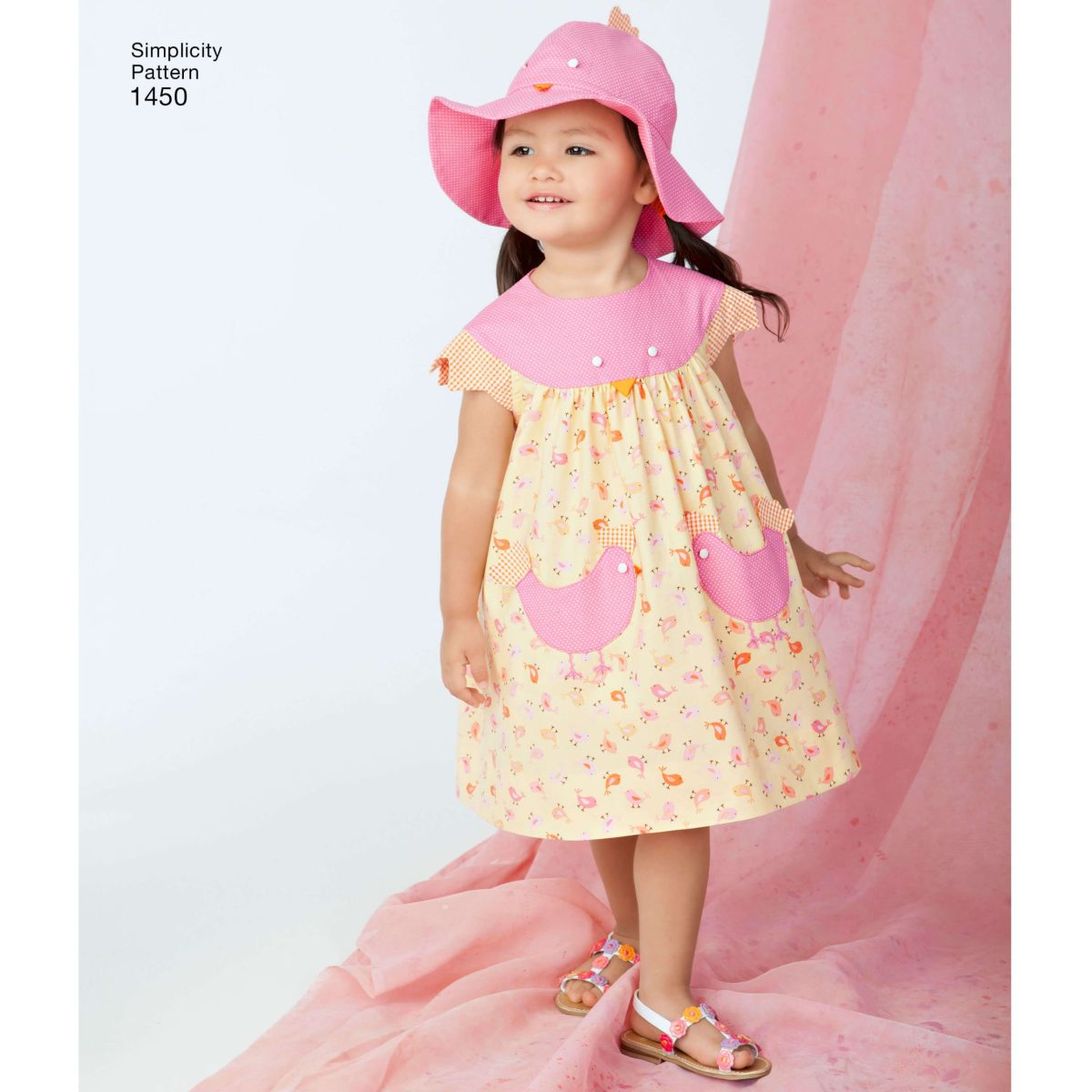 Simplicity Sewing Pattern 1450 Toddlers' Dress, Top, Panties and Hat