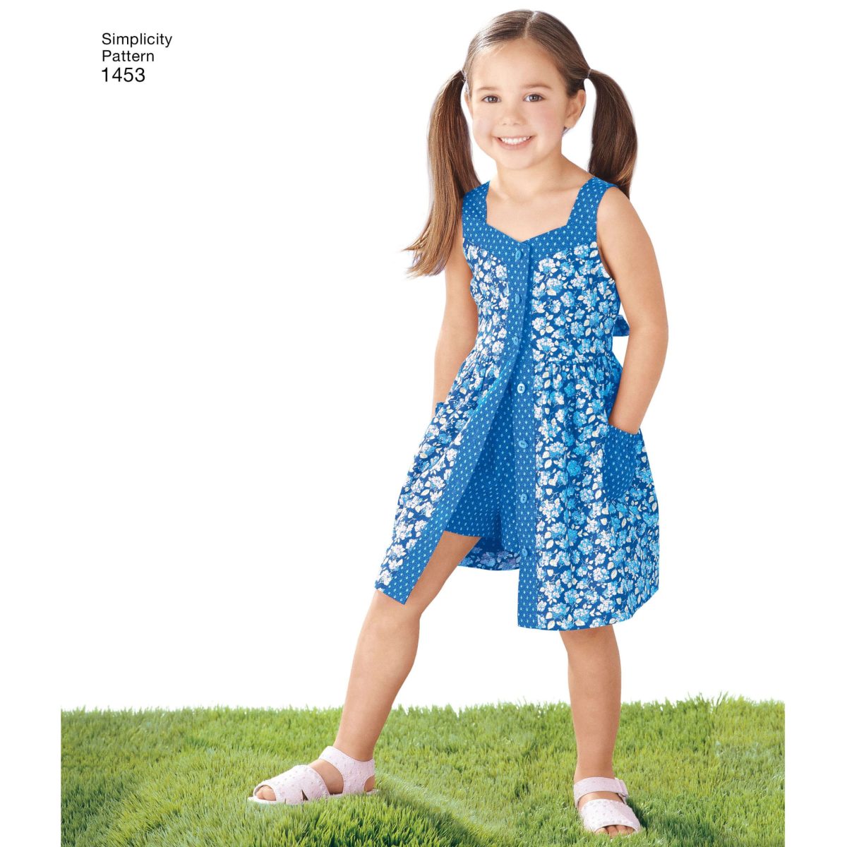 Simplicity Sewing Pattern 1453 Child's Dress, Top, Trousers or Shorts and Hat