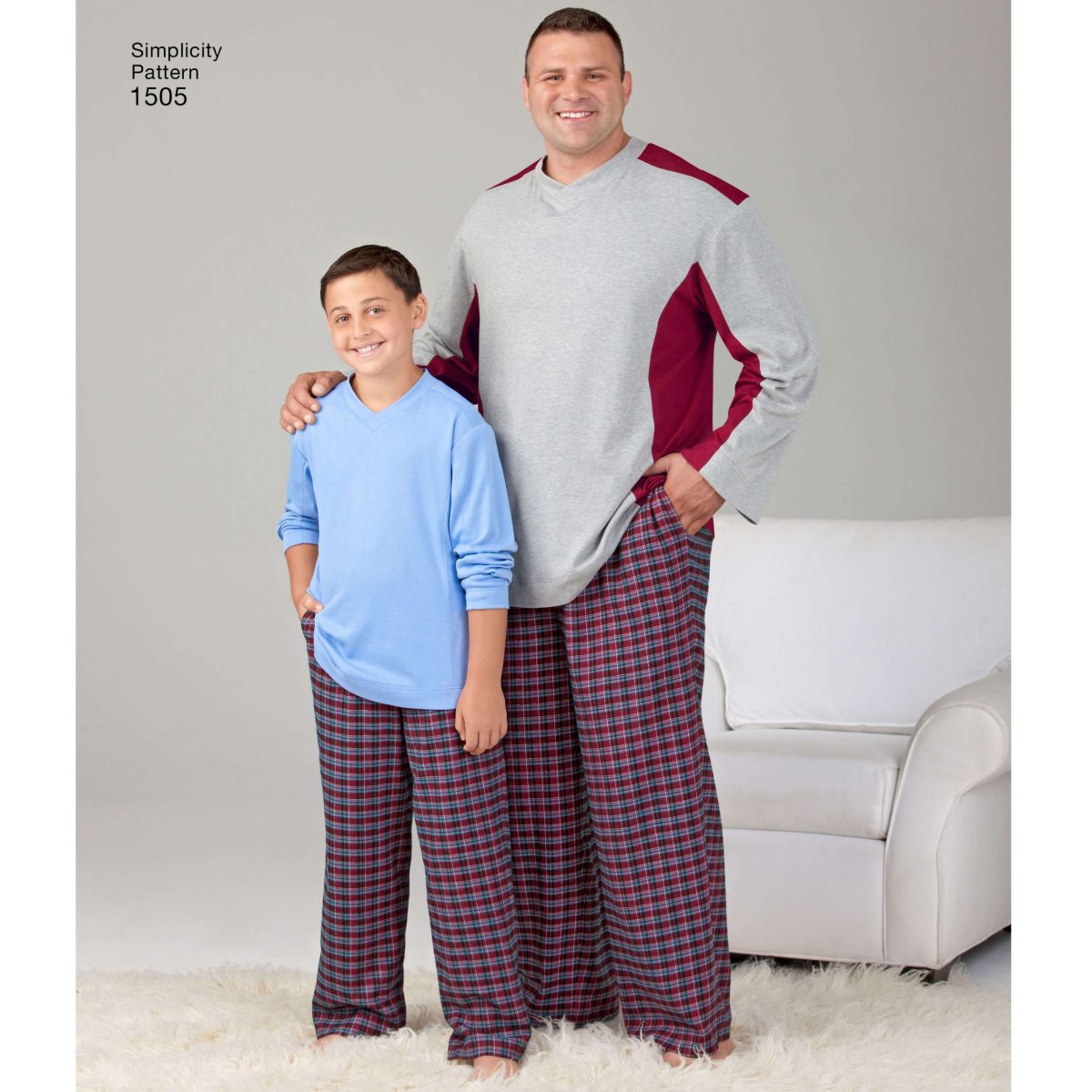 Simplicity Sewing Pattern 1505 Husky Boys' & Big & Tall Men's Tops and Trousers