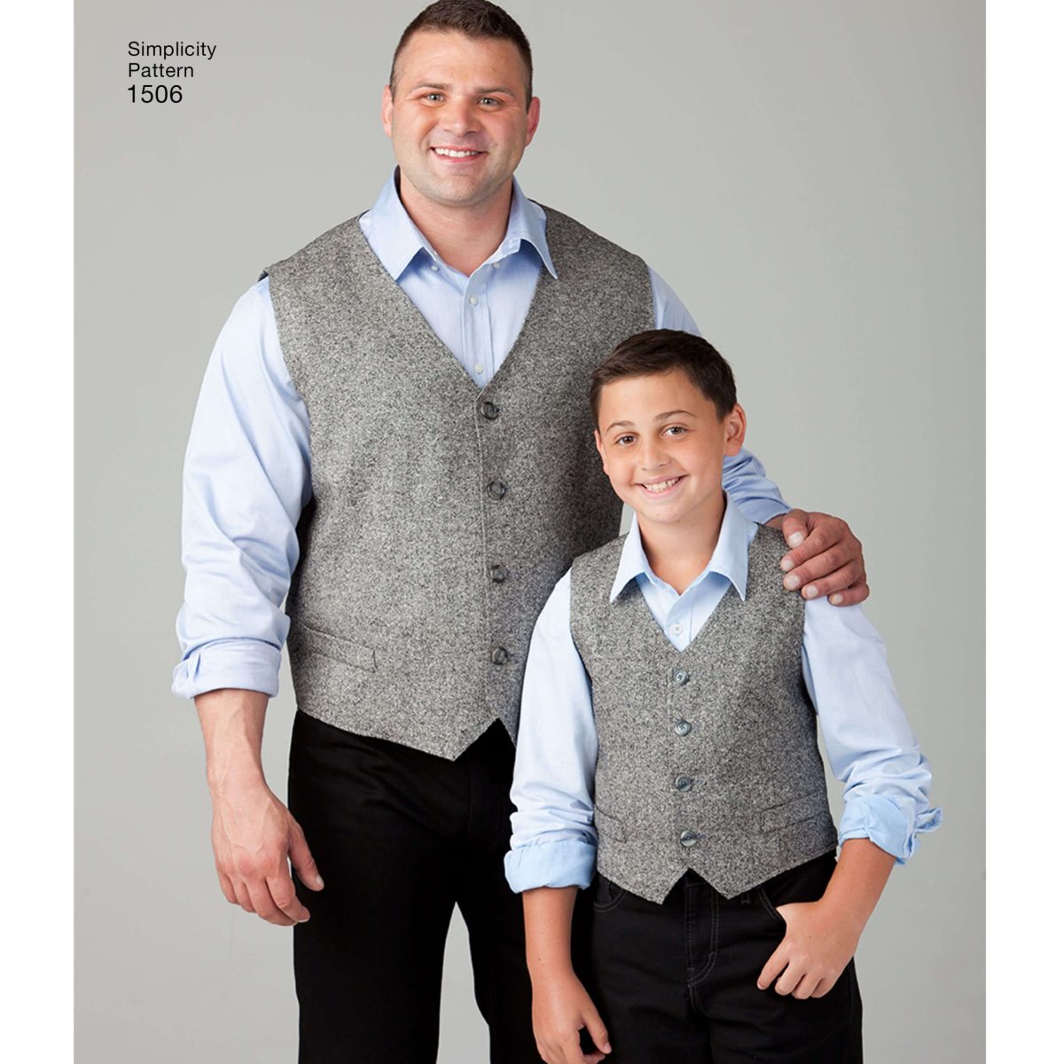 Simplicity Sewing Pattern 1506 Husky Boys' and Big and Tall Men's Vests