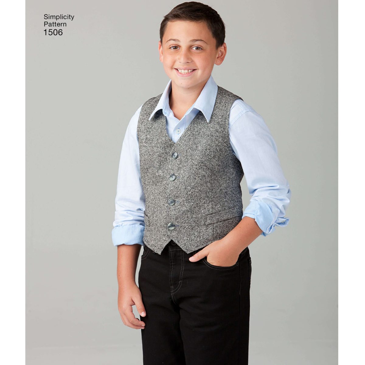 Simplicity Sewing Pattern 1506 Husky Boys' and Big and Tall Men's Vests