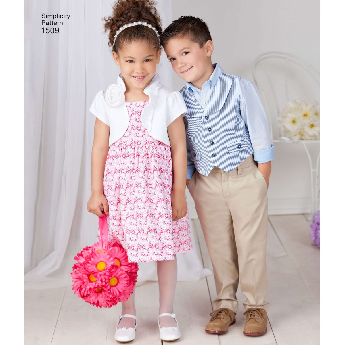 Simplicity Sewing Pattern 1509 Child's Vest, Bolero and Bow Tie