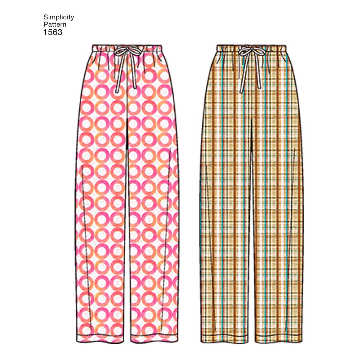 Simplicity Sewing Pattern 1563 Misses' Men's and Teens' Sleepwear
