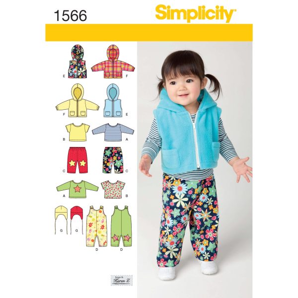 Simplicity Sewing Pattern 1566 Babies' Separates