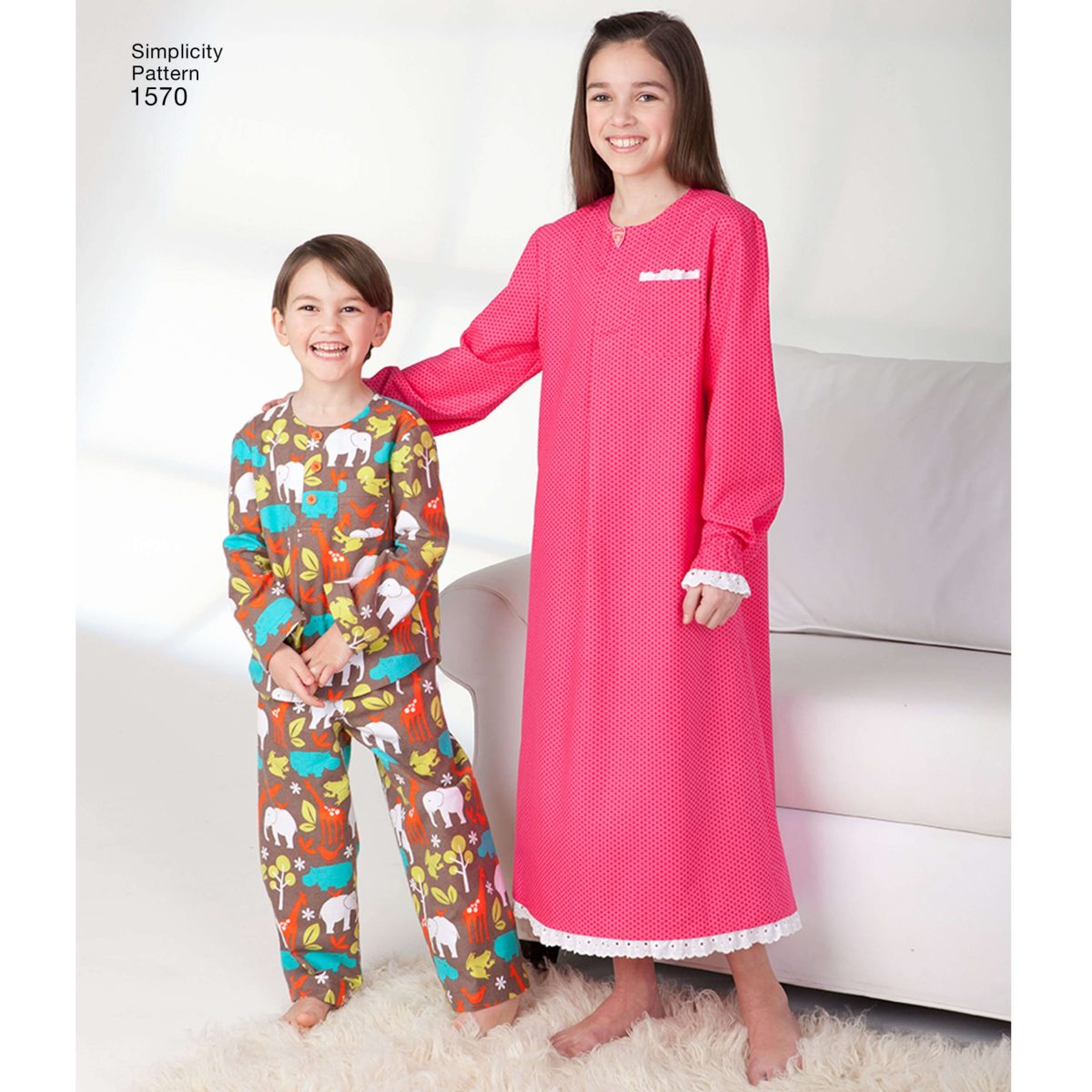 Simplicity Sewing Pattern 1570 Child's, Girls', and Boys' Loungewear