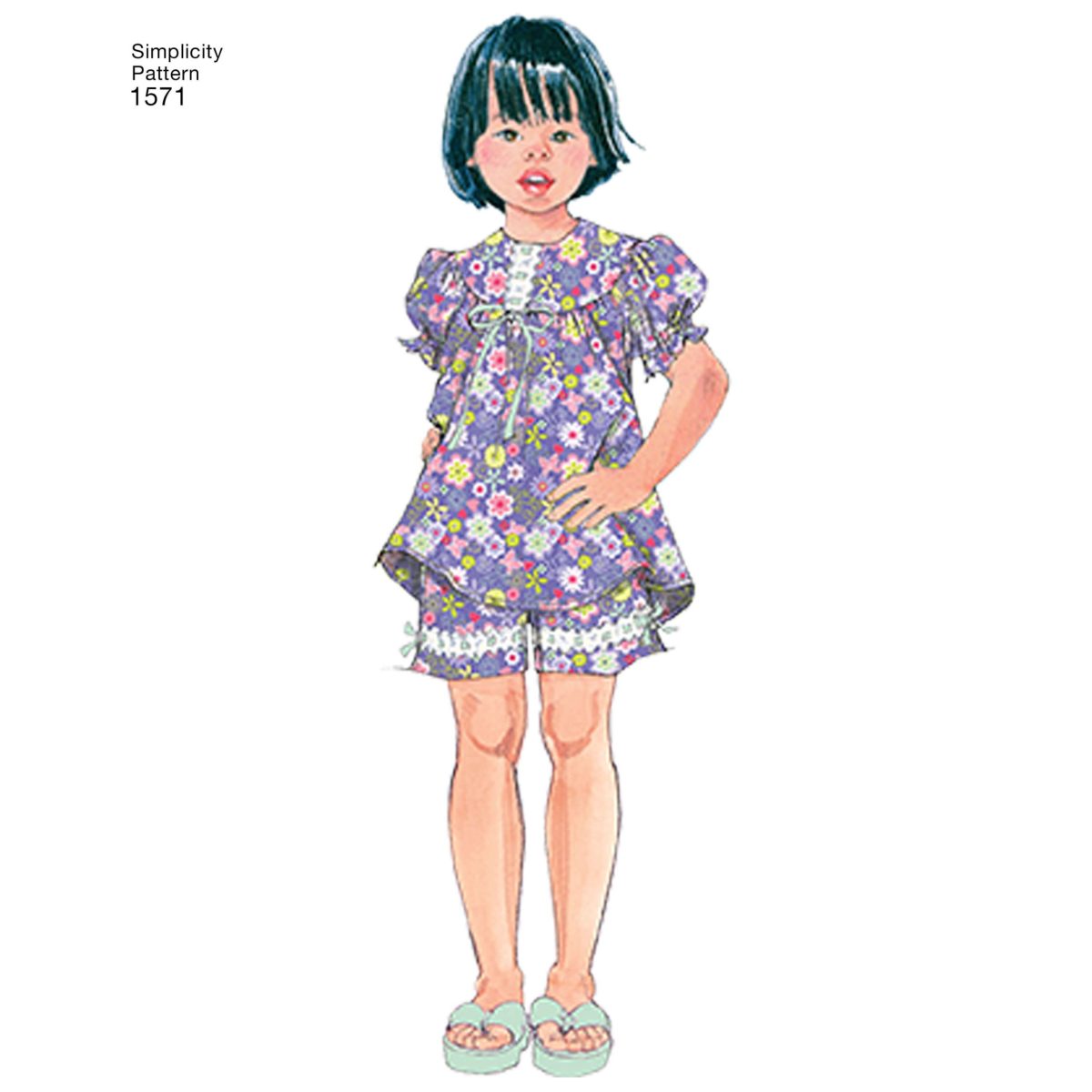 Simplicity Sewing Pattern 1571 Child's and Girl's Loungewear Separates