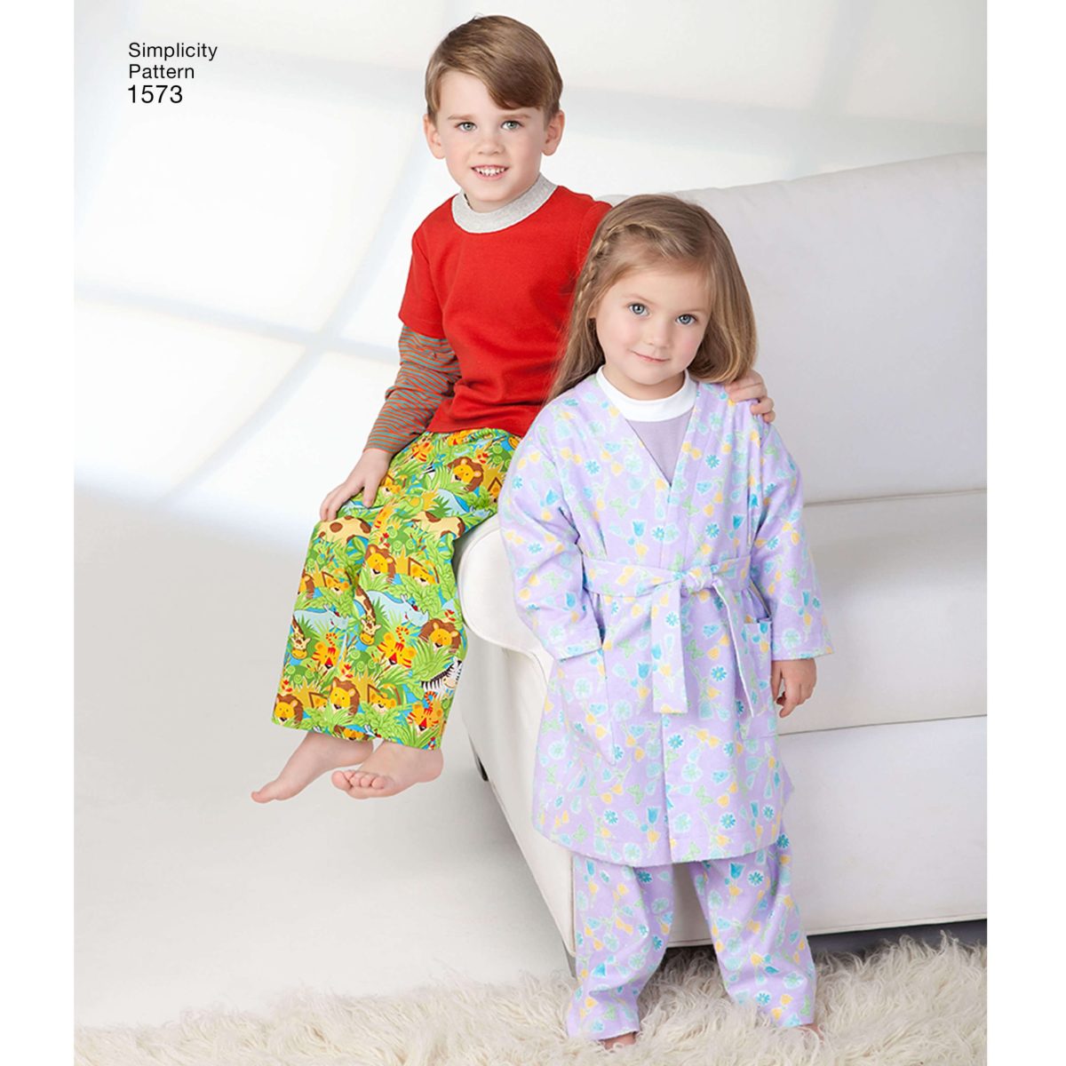 Simplicity Sewing Pattern 1573 Toddlers' and Child's Loungewear