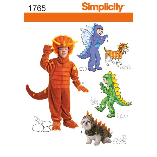 Simplicity Sewing Pattern 1765 Child's and Dog Costumes