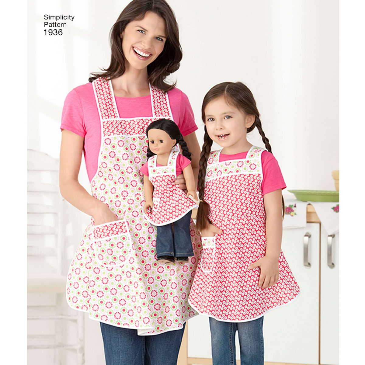 Simplicity Sewing Pattern 1936 Child's & Women's Aprons