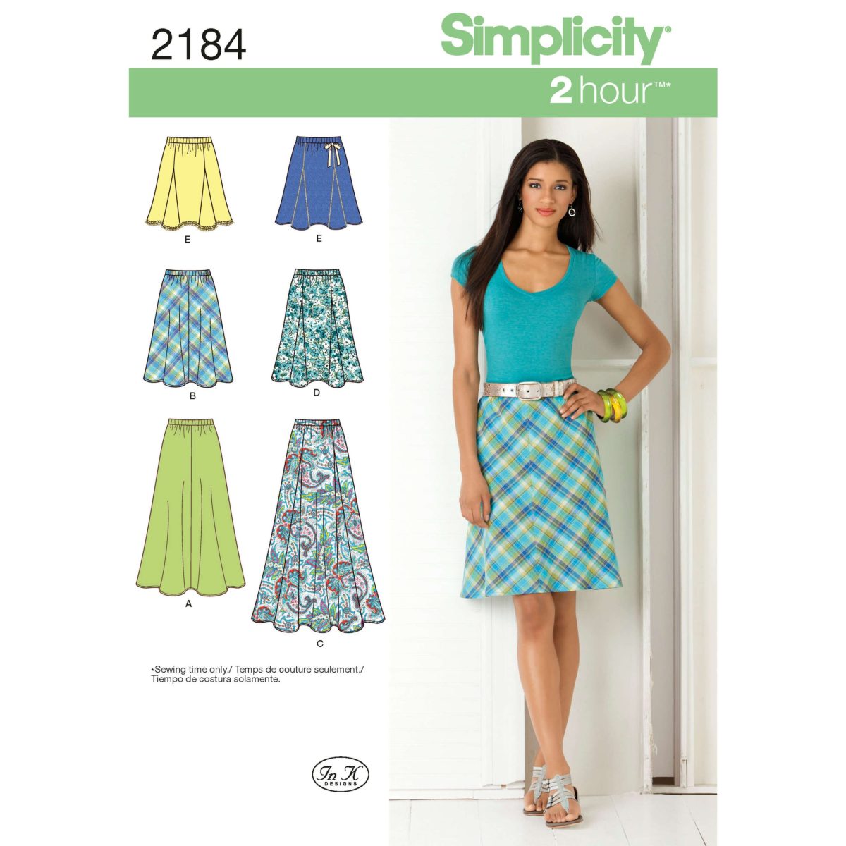 Simplicity Sewing Pattern 2184 Misses' Skirts