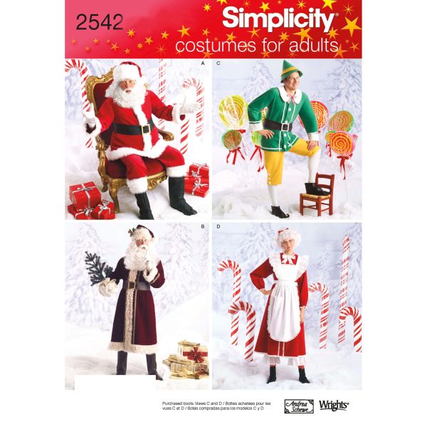 Simplicity Sewing Pattern 2542 Adult Costumes