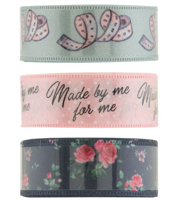 SIMPLICITY VINTAGE CARDED RIBBON 3PK - MADE FOR ME