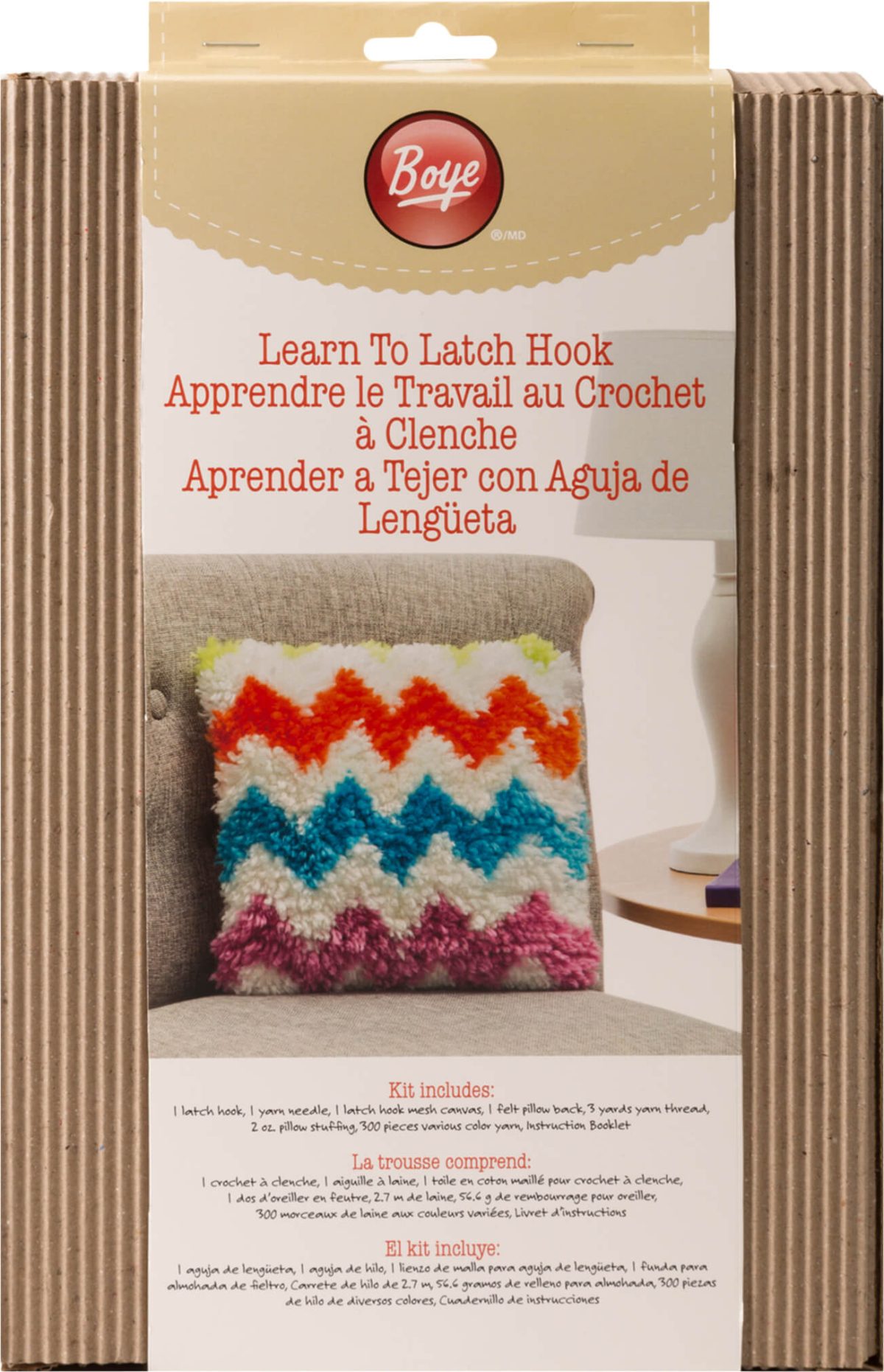 LATCH HOOK PILLOW PROJECT PACK