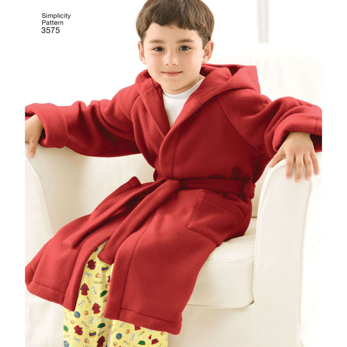 Simplicity Sewing Pattern 3575 Unisex Child, Teen and Adult Robe