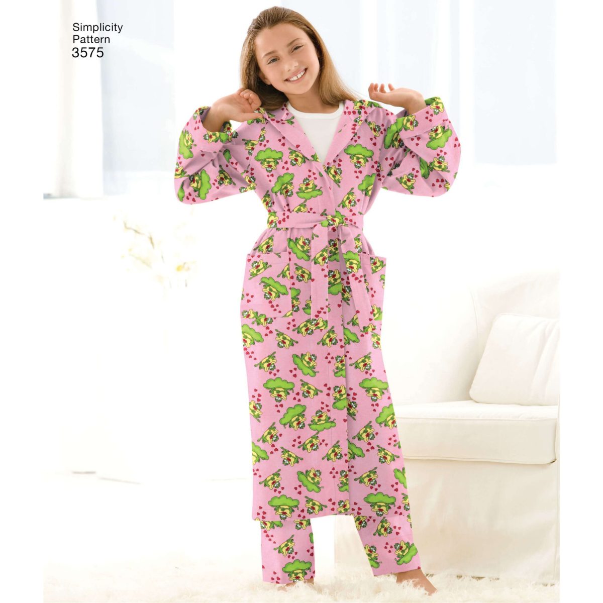 Simplicity Sewing Pattern 3575 Unisex Child, Teen and Adult Robe