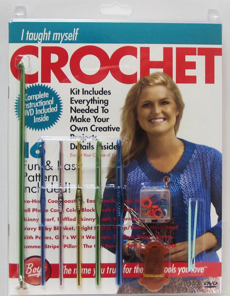 I TAUGHT MYSELF CROCHET KIT WITH DVD