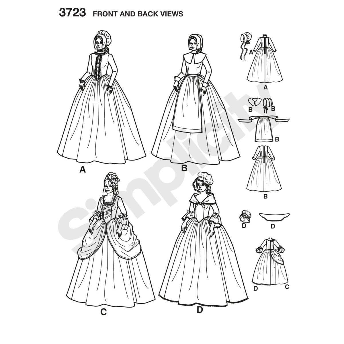Simplicity Sewing Pattern 3723 Misses' Costumes