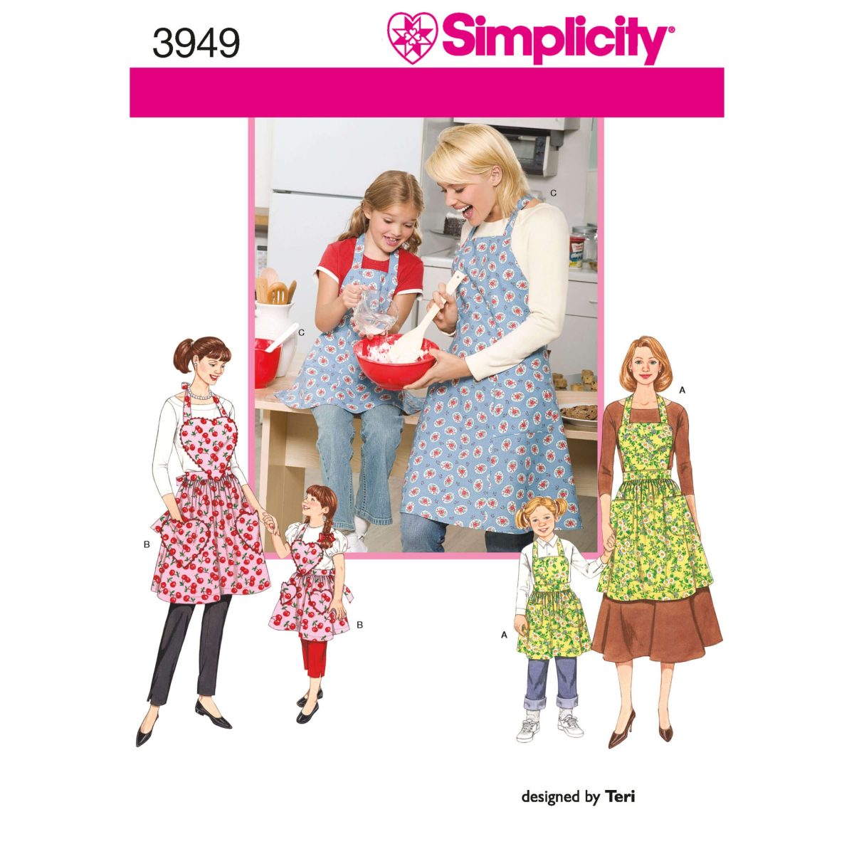 Simplicity Sewing Pattern 3949 Aprons