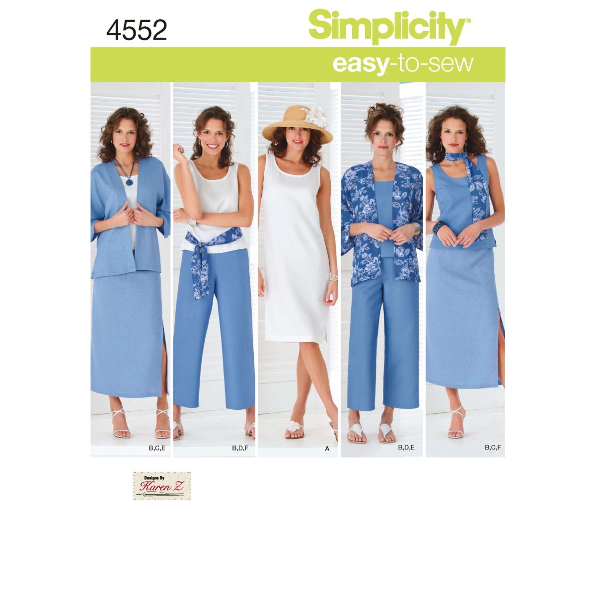 Simplicity Sewing Pattern 4552 Misses' & Plus Size Coordinates
