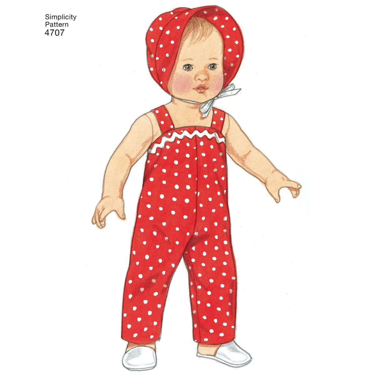 Simplicity Sewing Pattern 4707 15" Baby Doll Clothes