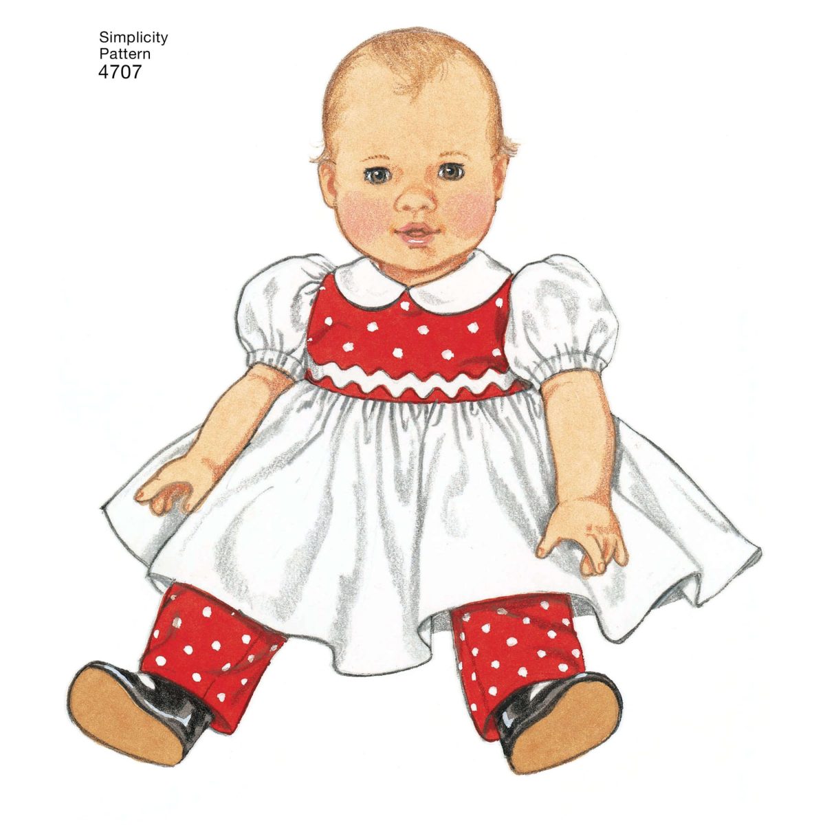 Simplicity Sewing Pattern 4707 15" Baby Doll Clothes