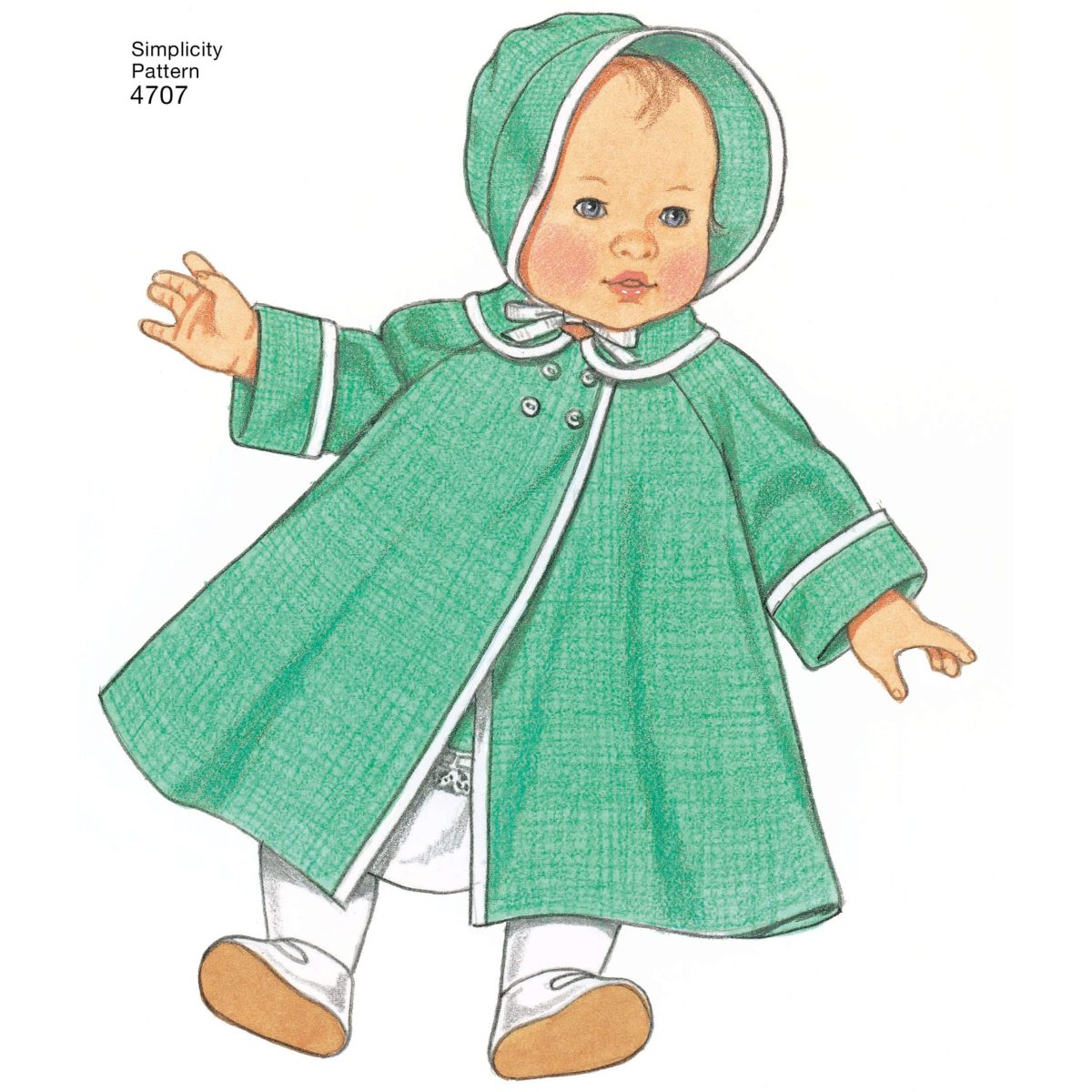Simplicity Sewing Pattern 4707 15" Baby Doll Clothes