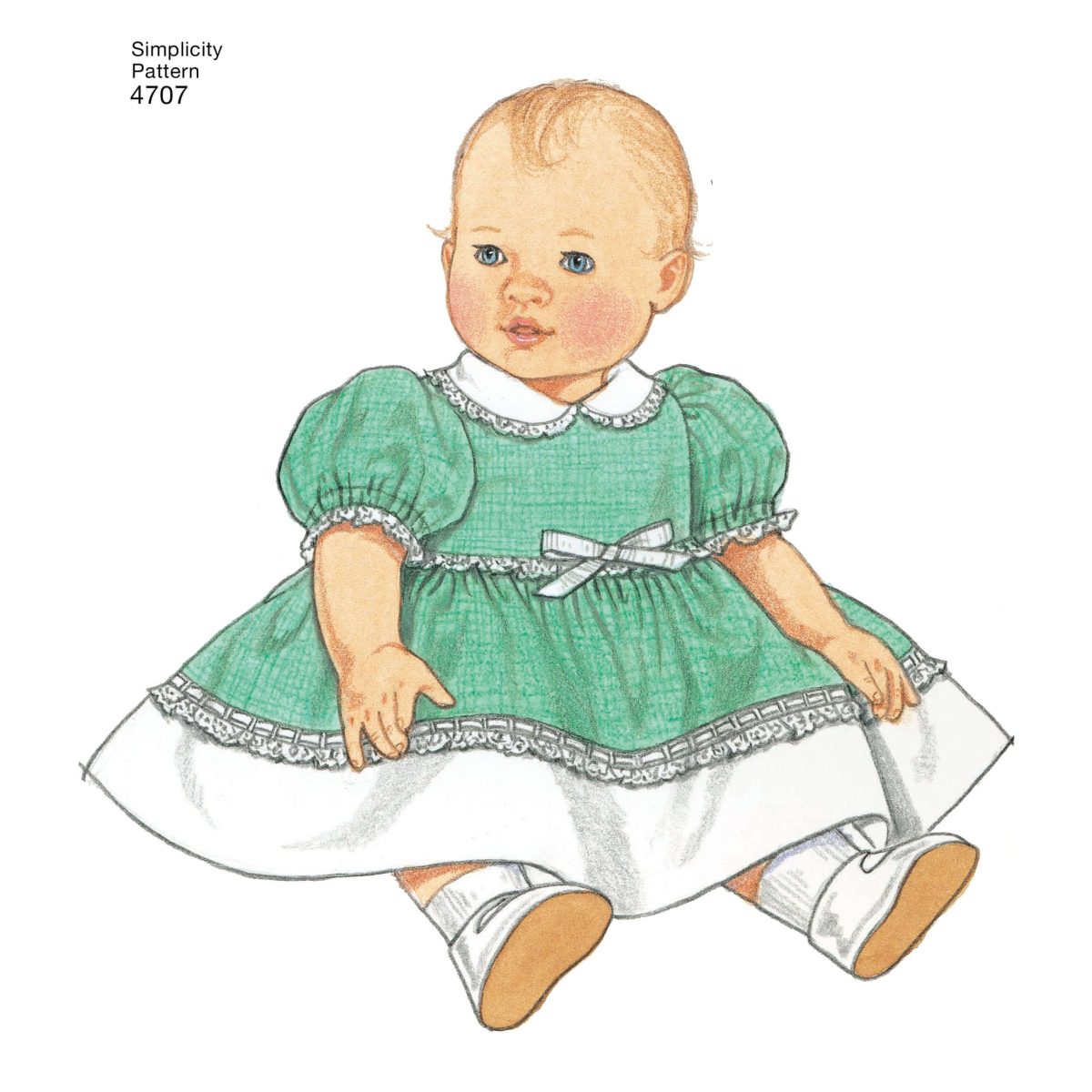 Simplicity Sewing Pattern 4707 15" Baby Doll Clothes