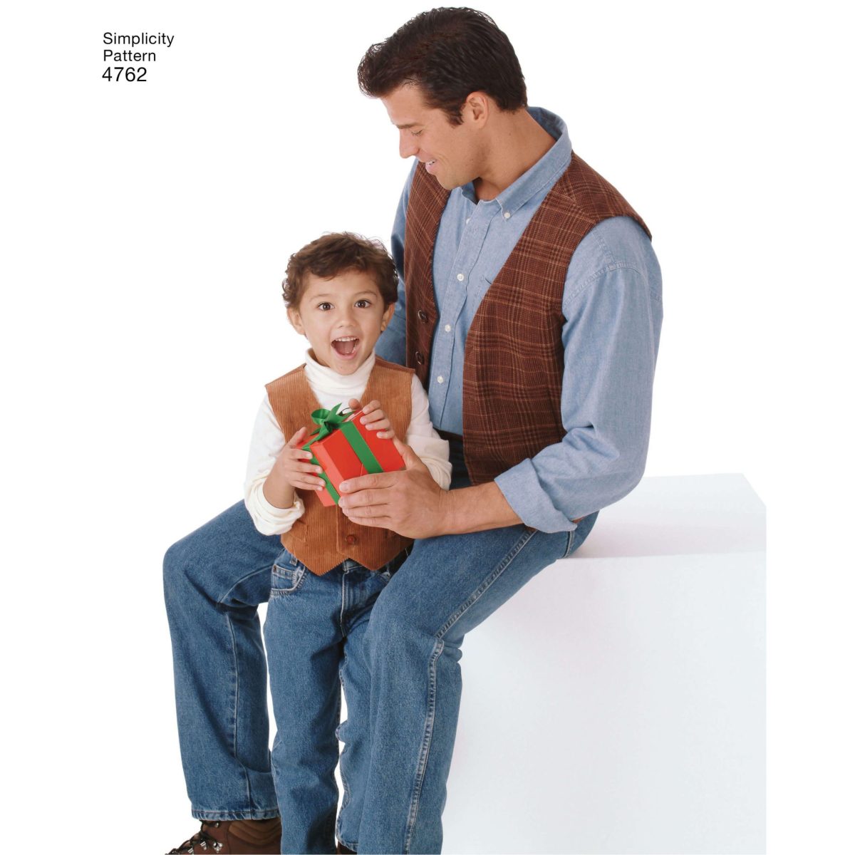 Simplicity Sewing Pattern 4762 Boys and Men Vests and Ties