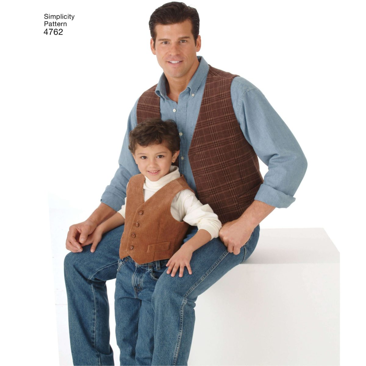 Simplicity Sewing Pattern 4762 Boys and Men Vests and Ties
