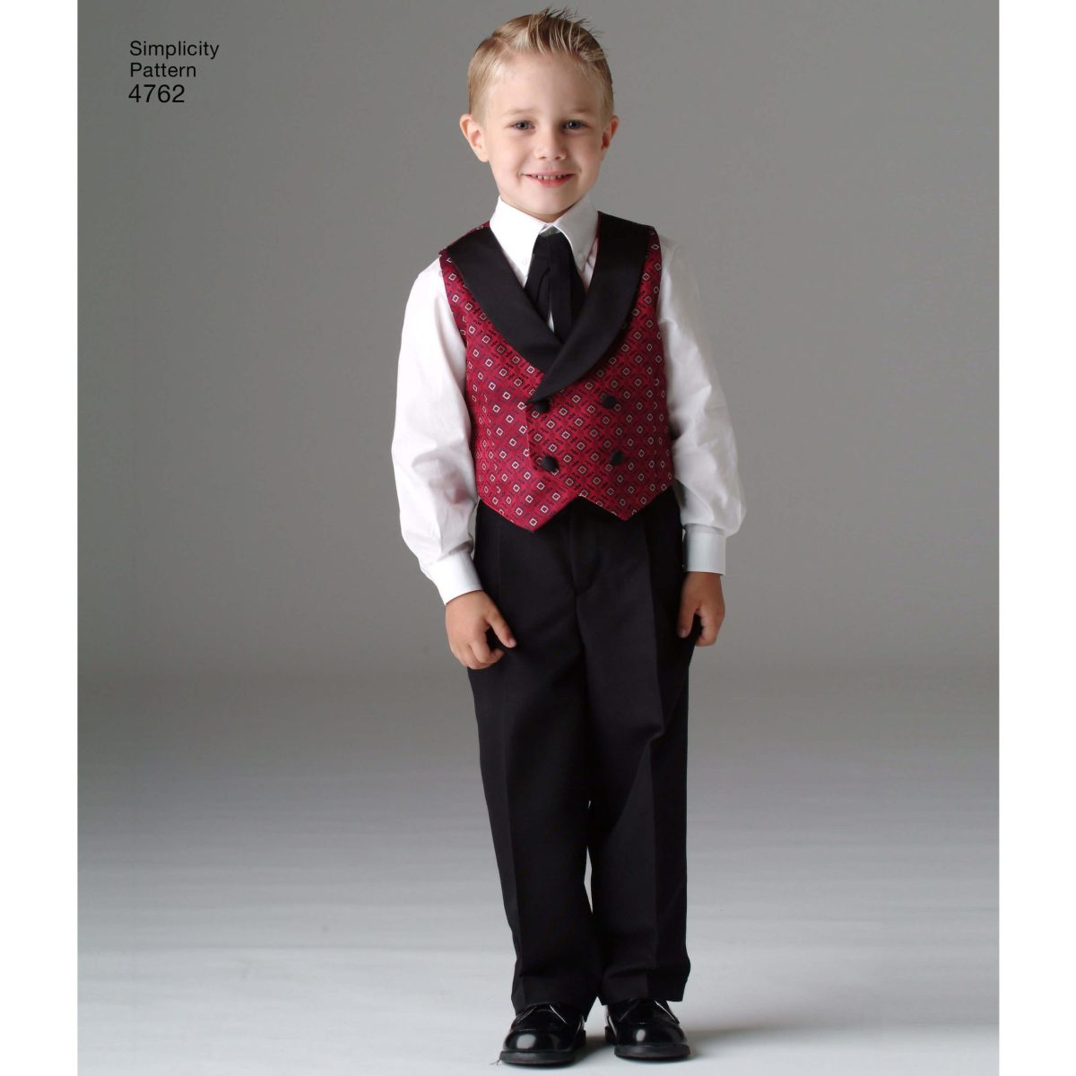 Simplicity Sewing Pattern 4762 Boys and Men Vests and Ties