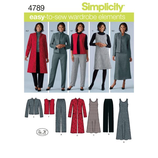 Simplicity Sewing Pattern 4789 Misses' & Plus Size Coordinates