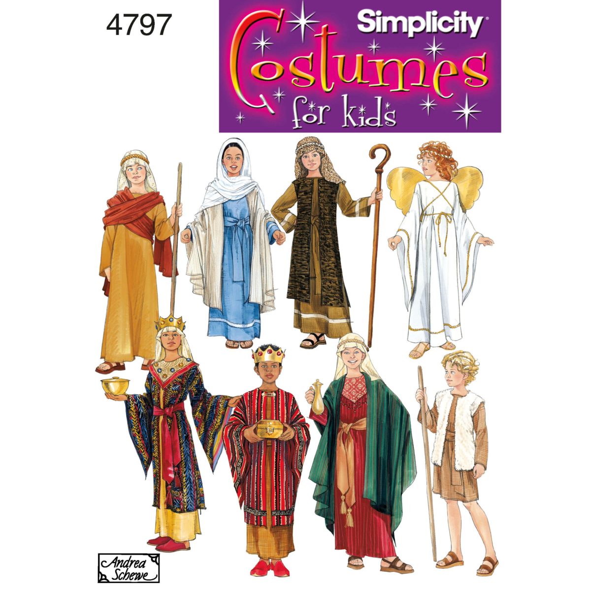 Simplicity Sewing Pattern 4797 Boy & Girl Costumes