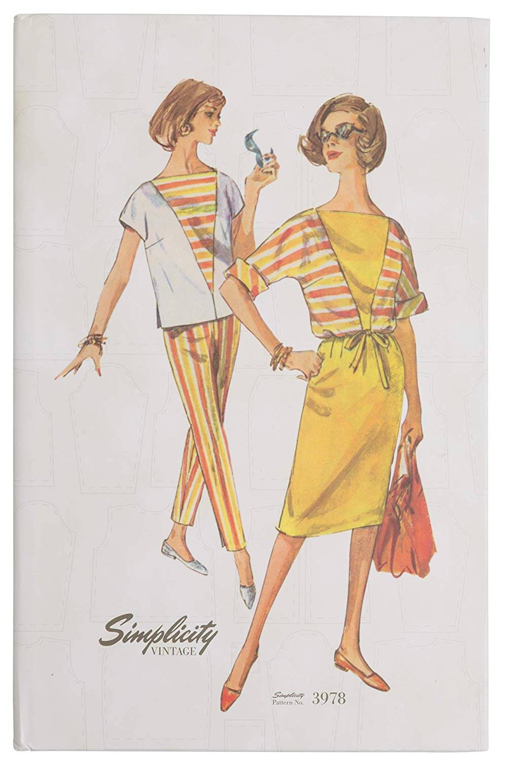 SIMPLICITY VINTAGE HARDCOVER LINED NOTEBOOK - PATTERNS 3481 3978