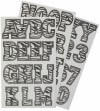 FLOCK LETTER STICKERS