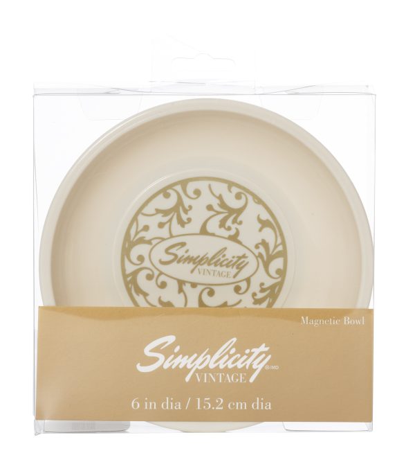 SIMPLICITY VINTAGE MAGNETIC BOWL - CREAM