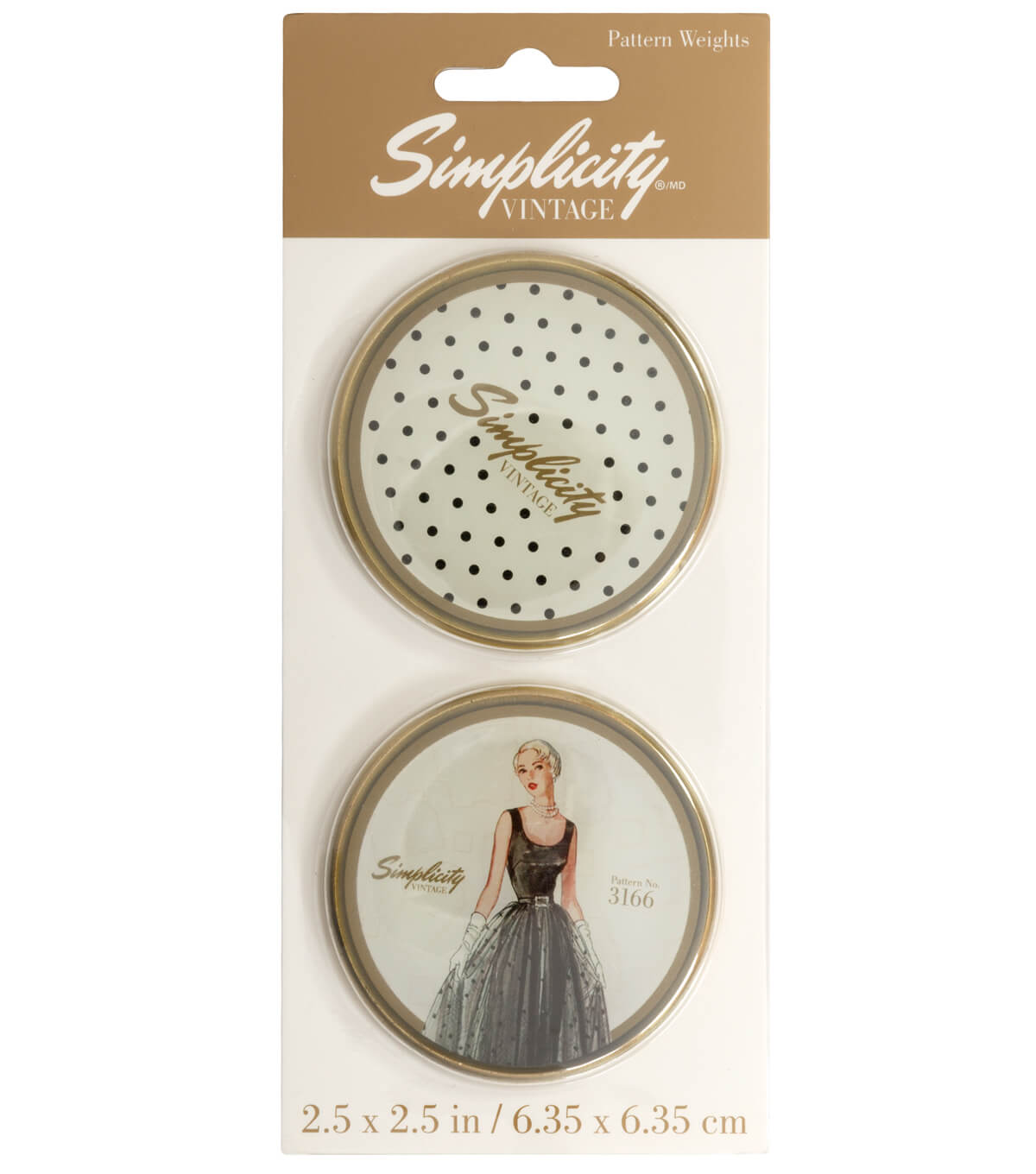 SIMPLICITY VINTAGE - PATTERN / PAPER WEIGHTS - SPOTS